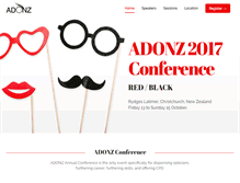 Tablet Screenshot of conference.adonz.co.nz